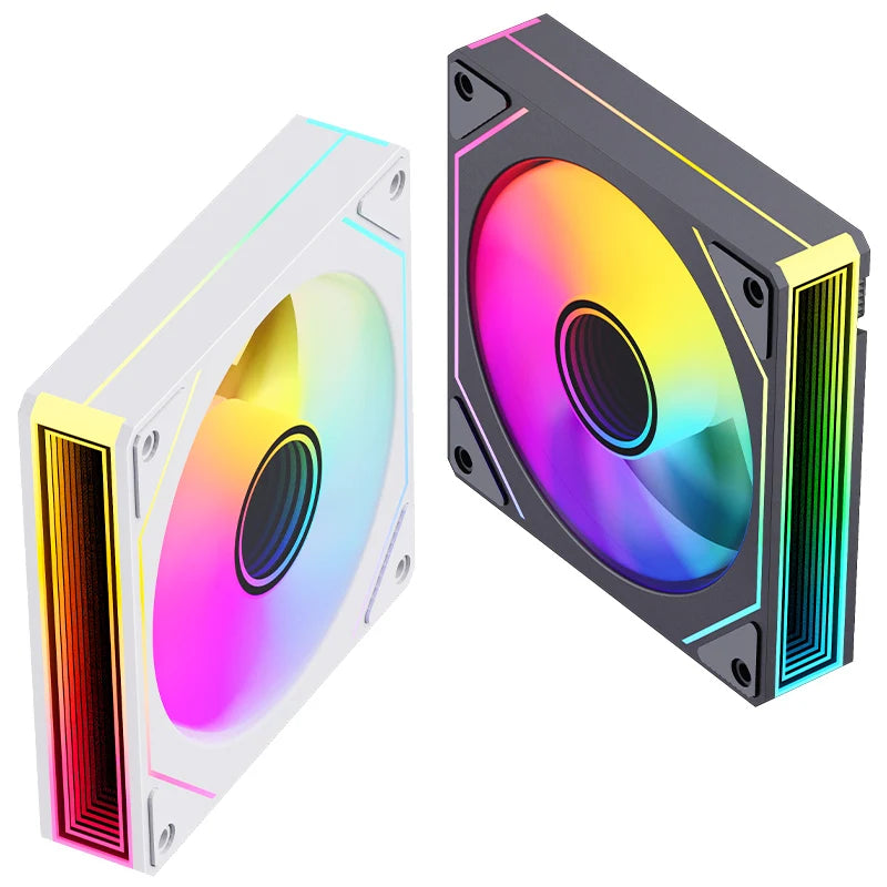 SNOWMAN Gaming PC Case Cooling Fan ARGB Mirror Design Desktop Cabinet Cooler Fan Gaming PC 120 mm Air Cooling Fan for PC