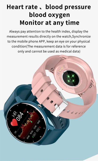 LIGE 2024 Smart Watch Men 1.28" Full Touch Bracelet Fitness Tracker Sports Watches Bluetooth Call Smart Clock Women Smartwatch