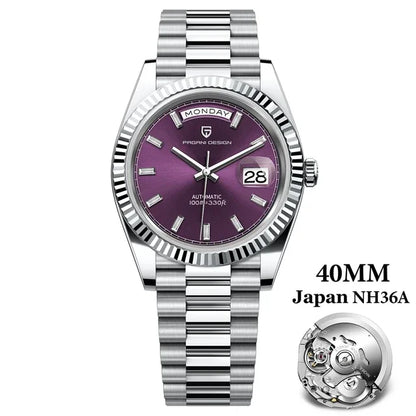 PAGANI DESIGN Luxury NH36 Retro Watches 10Bar Waterproof 1783 Double Calendar 40MM Men Mechanical Watches Relogio Masculino
