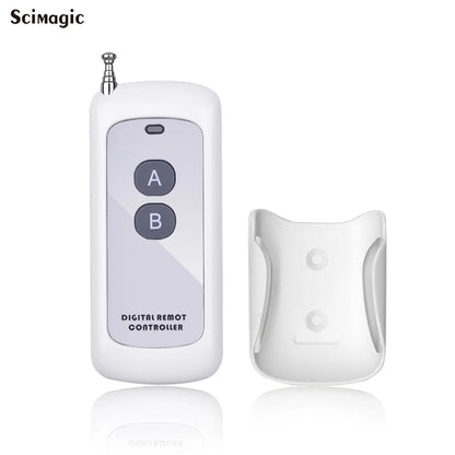 433Mhz Wireless RF Remote Control 1527 Learning Code Transmitter 2  Keys Long Range for Smart Home Garage Door Opener