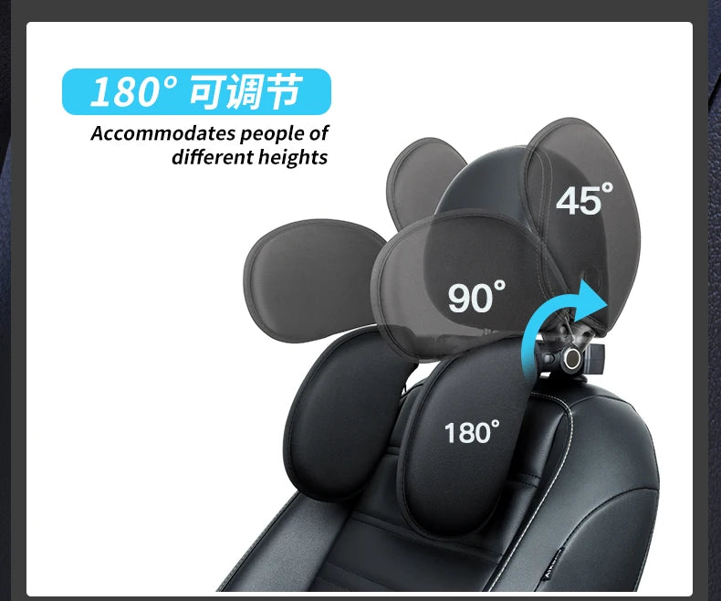 Adjustable Car Seat Headrest Pillow for Travel Sleeping, Ship From Poland, Ready to Ship, Fast Delivery to Europe