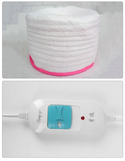 Adjustable PU+PVC Liner Hair Steamer Dryers Cap Electric Hair Heating Thermal Cap Treatment Hat SPA Home Salon Hair Styling Care