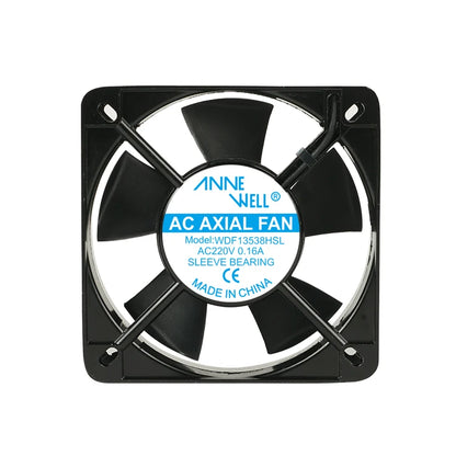 Durable AC Axial Fan 135x135x38mm Electric Motor Cooling 110V 220V High Efficiency Exhaust Fans with 13CM for Industrial Cooling