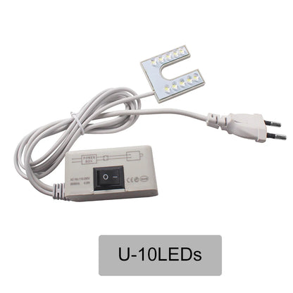 Dimmable Sewing Machine LED Lights Flexible Work Lamp Industrial Lighting Magnetic Sewing Light 20/30LEDs for Drill Press Lathe