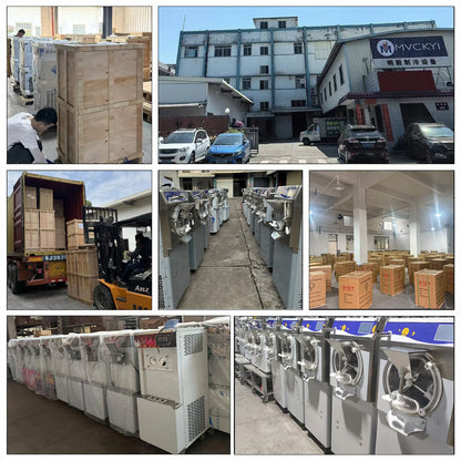 USA in Stock 56L/H Industrial Ice Cream Machine Hard Batch Freezer Gelato Italian Ice Creme Machine Commercial Ice-cream Maker