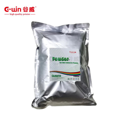 GWIN Hot Melt Powder White for Tshirt  DTF Pet Film Printer Transfer  Adhesive Glue 1Kg/bag 100% Tpu Powder