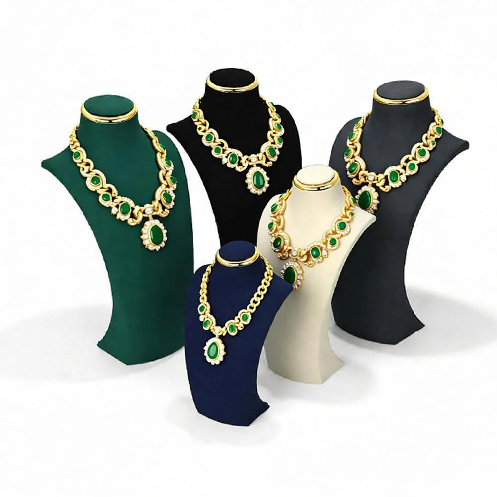 Jewelry Display Stand Jewellery Mannequin Jewelry Stand Set Jewelry Display Velvet Necklace Holder Jewellery Display Necklace