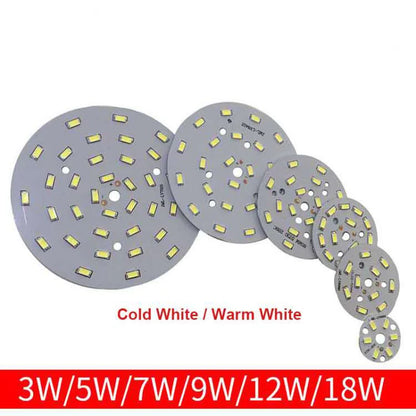 High Brightness LED 5730SMD Lamp Bead Light Board Bulb Round Transformation Light Source 3-18W 32-100MM Tile Wick Modified bulb