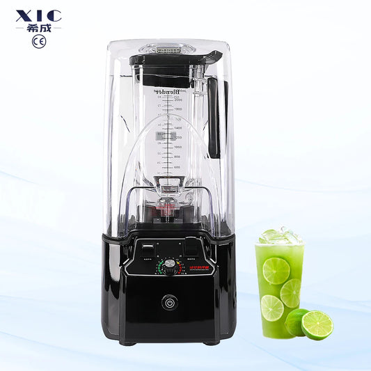 High Speed 2.2L Kitchen Food Heavy  Duty Blender Mixer Industrial Korean Bingsu Machine With Sound Proof Cover