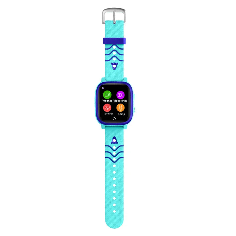 GPS Tracker 4G LTE Touch Screen Wrist Watch Bp Monitor With Temp Body Detection Support Sos Video Call T5S