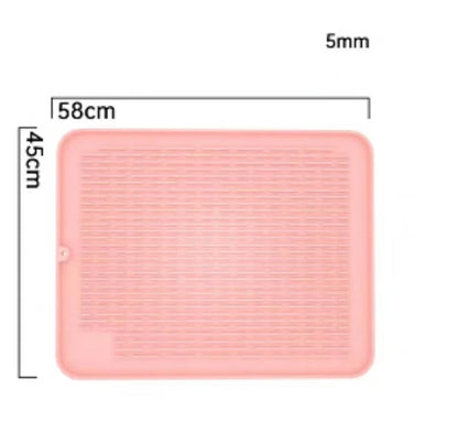 Silicone Dish Quick Bar Drying Dining Table Bath Mat Custom Logo Foldable Kitchen Large Microfiber