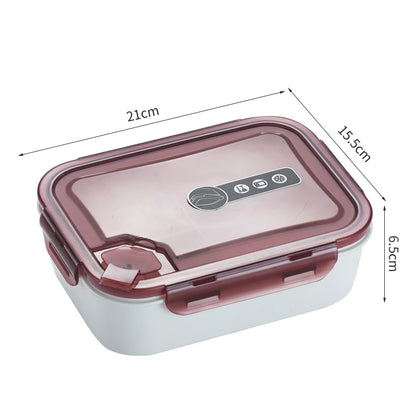 School Office Reusable Microwaveable Meal Prep Food Storage Container BPA-free PP 3 Compartment Simple Plastic Bento Lunch Box