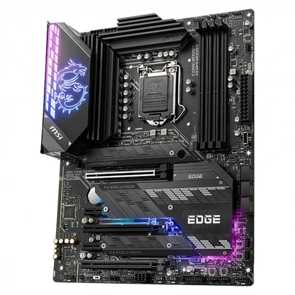 Used MS'I MPG Z590 GAMING EDGE WIFI Motherboard with 128GB DDR4 Memory Scokets Supports 11th and 10th Gen Intel Core Processors