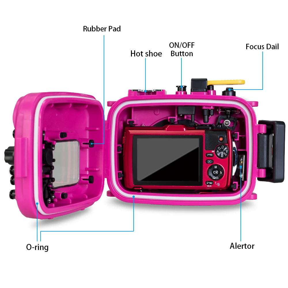 Seafrogs Scuba Diving Camera Case Cover For Olympus TG 7 TG 5 TG 6 Underwater Photography Equipment Waterproof Camera Housing 60