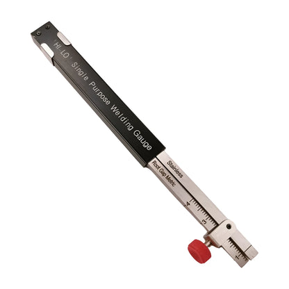 5pcs Welding Inspection Gauge Kit Flashlight Undercut 0-150mm Ruler Inspection Mirror Internal HI-LO