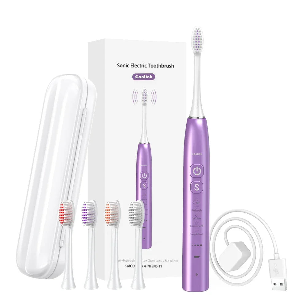 Best IX7 Private Label Tooth Brush Inductive Wireless Charging With Travel Case Rechargeable Smart Sonic Electric Toothbrush