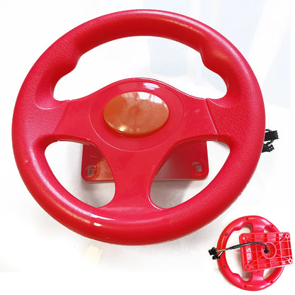 Plastic Steering Wheel Children Coin Operated Video Arcade Outrun Electronics Racing Simulator Car Driving Game Machine Kids