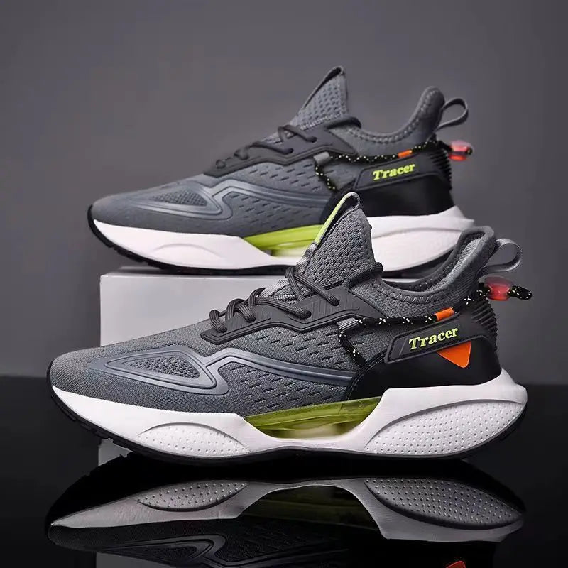 2026 Men's High-Toe Design Running Shoes Lace-Up Closure Fashion Trend Cotton Lining Rubber Insole Plastic Outsole Winter Season