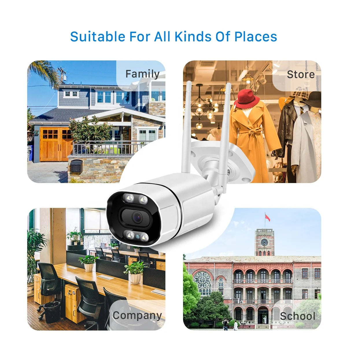 BESDER Super HD 5MP Outdoor CCTV IP Home Surveillance Camera Wireless IP66 Waterproof Metal Body Wifi IP Security Camera