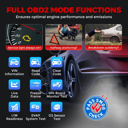 LAUNCH CRP123I Diagnostic Instrument Four System OBD2 7 Reset Lifetime Update Economic Practical