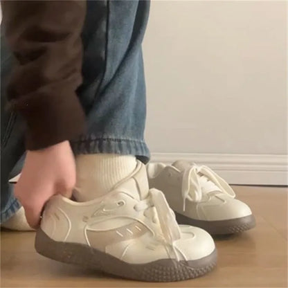 2026 Summer New Niche Versatile Sports White Shoes Mesh Breathable Casual Board Shoes Fashion German Training Women Shoes
