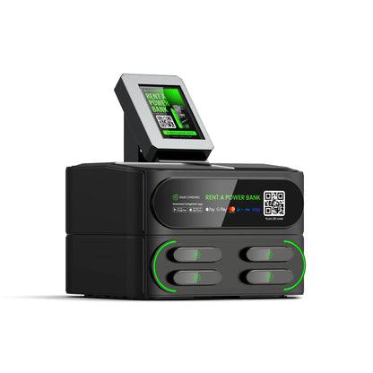 Fast Charging Station with Stack Station Pax Pos Sharing Power Bank Vending Machine Mobile Phone Charging Kiosk Rental System