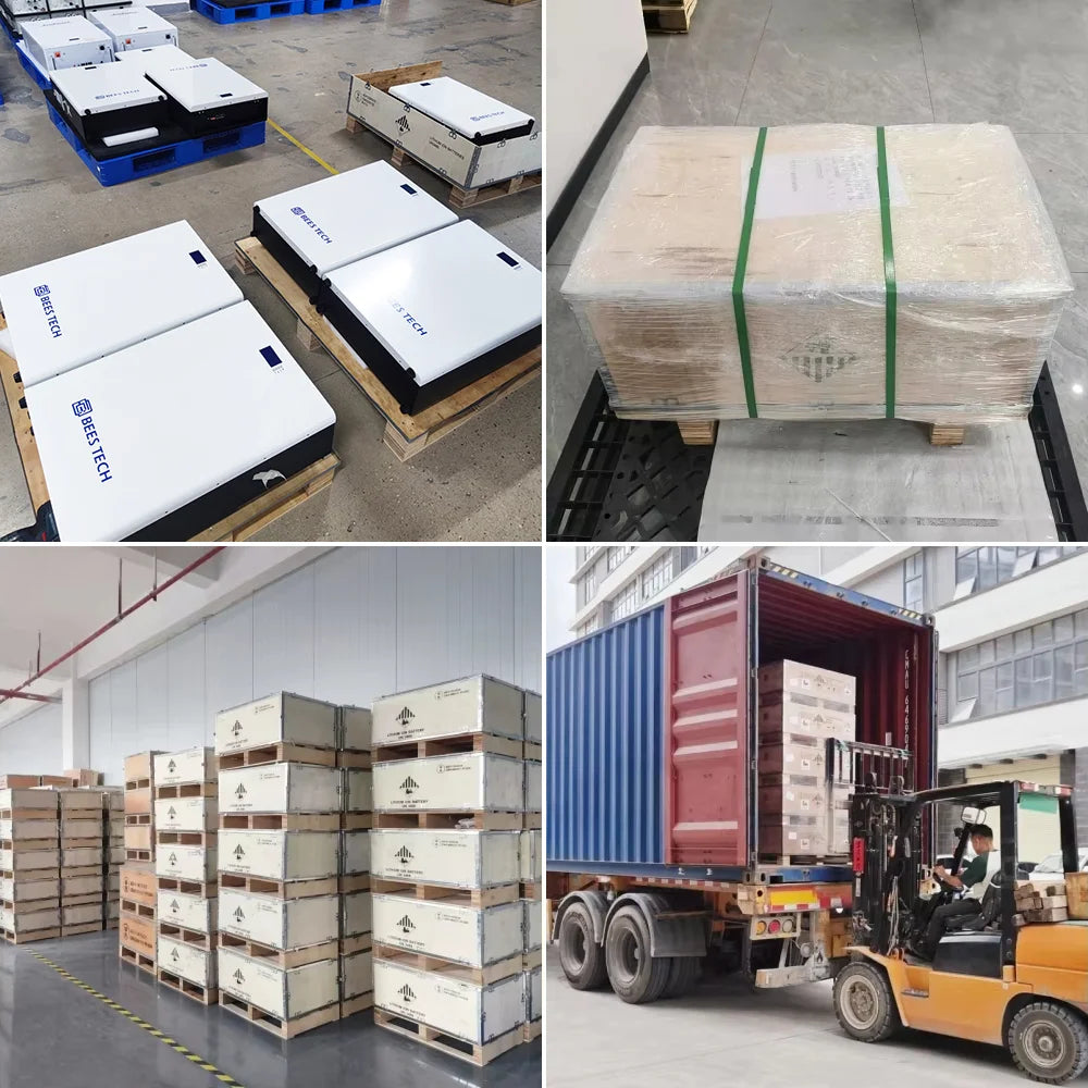 Bees Tech Eu Stock 5kwh 10kwh 15kwh 16kwh Long Lifespan (11000 Cycle) Powmr 48 Box 51.2v Lifepo4 48v 600ah 30kwh Battery Pack