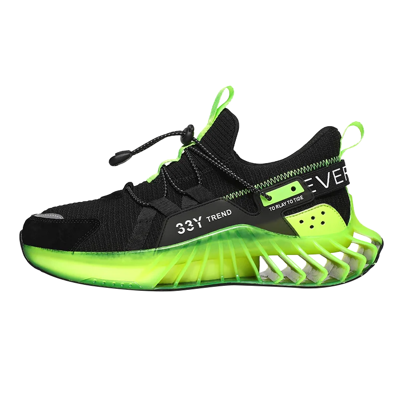 Mesh Fashion Sports Athletic Sneakers Slip on Mesh Fashion Sneakers Sports Shoes Trendy Blade Running Shoes for Men