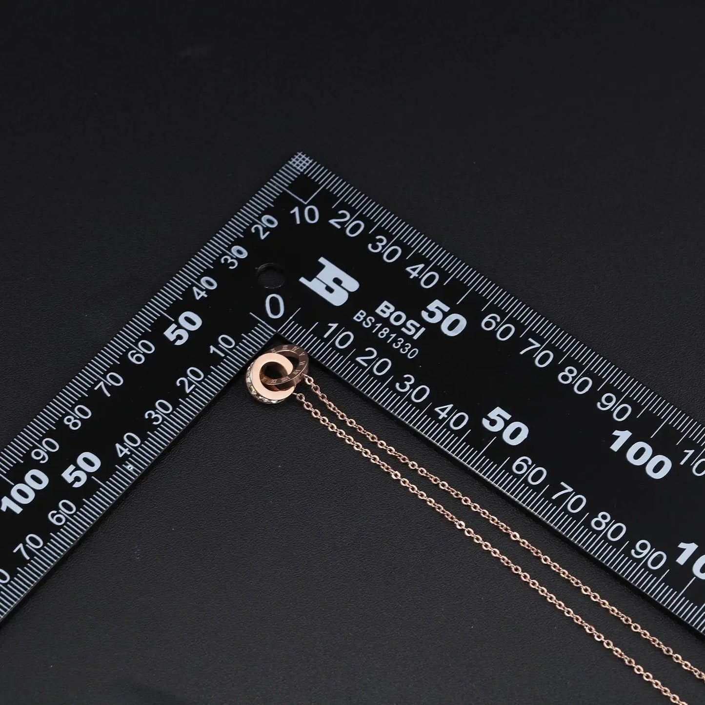 AAA Zircon Stone Stainless Steel Pendant Necklace Non-fading Simple Light Luxurious Clavicle Necklace for Women Gift