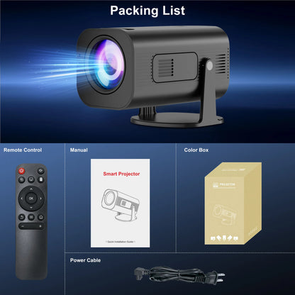 XP330 Home Cinema Portable Projector LED Video Projector HD 720P Portable Multi-media Android TV Projector with Wifi6 Speaker