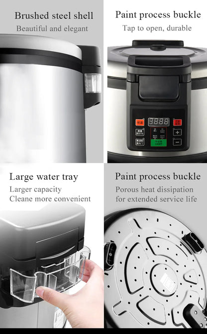 Rice Cooker 16L Customizable Rice Warmer Digital Multicooker Multifunction Rice Cooker 5kg 16L