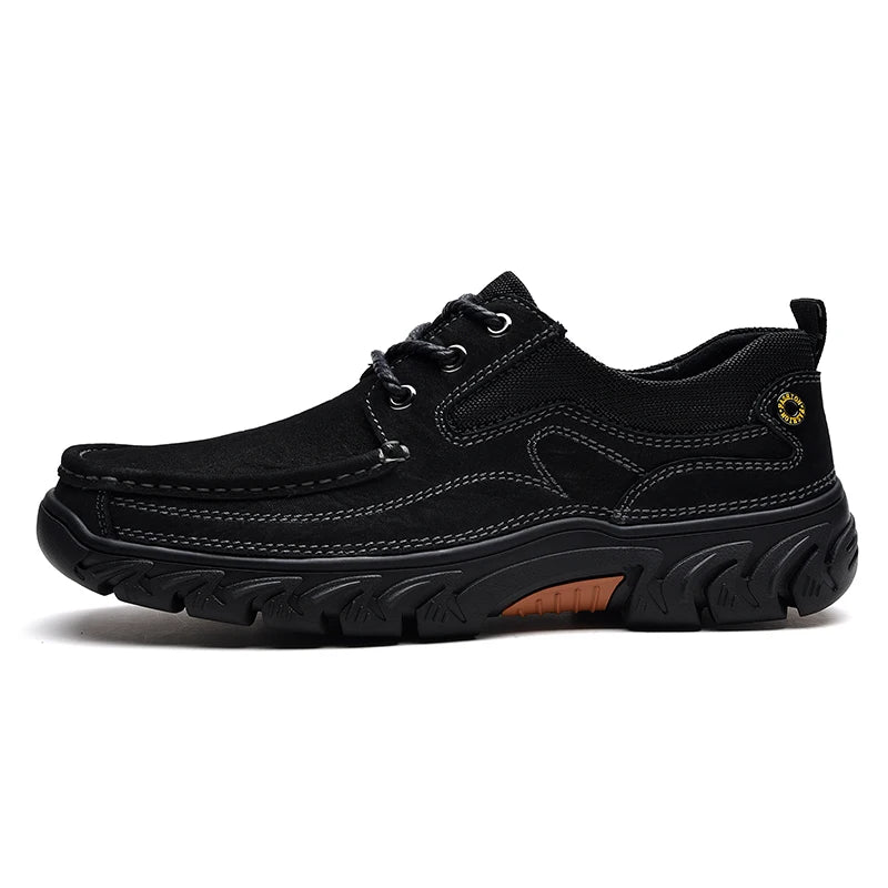 2025 Genuine Leather Sports Shoes Comfortable Fashion Lace up Men Outdoor Sports Sneakers Shoes