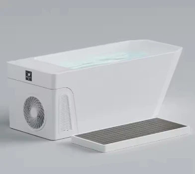 Customized All-in-One Acrylic Athlete Recovery Rectangular Ice Bathtub Wifi APP Control Cold Plunge Chiller Bathtubs Whirlpools