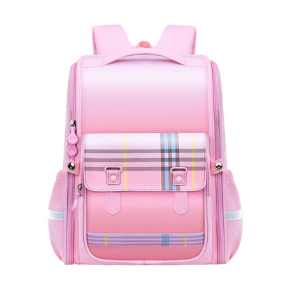 Waterproof Polyester Ultra-Light 20-36L Large Capacity with Air Cushion Belt Soft Handle England Style School Backpack