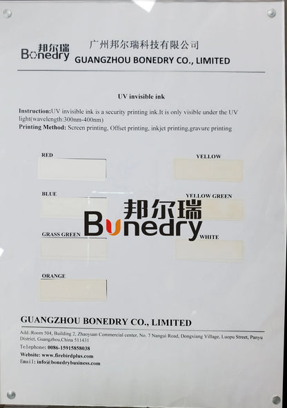 High Quality Uv Ink Multi Colors Uv Invisible Ink for Flexography Printing Ink UV Drying Colorless to Yellow