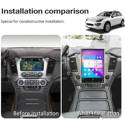 Vertical Screen GPS Navigation for Chevrolet Suburban Tahoe GMC Yukon 2014-2020 Android11 Auto Car Radio Multimedia Player 128GB