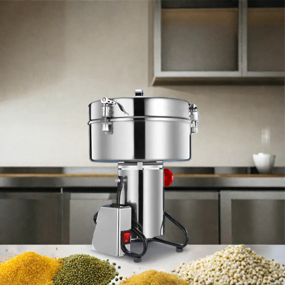 MJ 4500G Mini Commercial Flour Mill Machine Cocoa Soybean Coffee Pepper Sesame Turmeric Spices Home Powder Grinding Machine