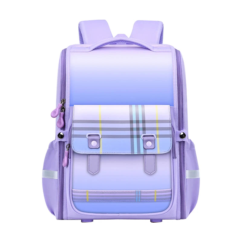 Waterproof Polyester Ultra-Light 20-36L Large Capacity with Air Cushion Belt Soft Handle England Style School Backpack