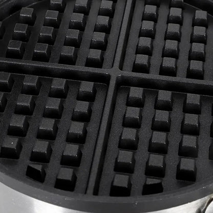 Commercial Non Stick Mold, Single Head Electric Waffle Maker, Muffin Maker, Grid Cake Maker, Pancake Maker Paired with Coffee