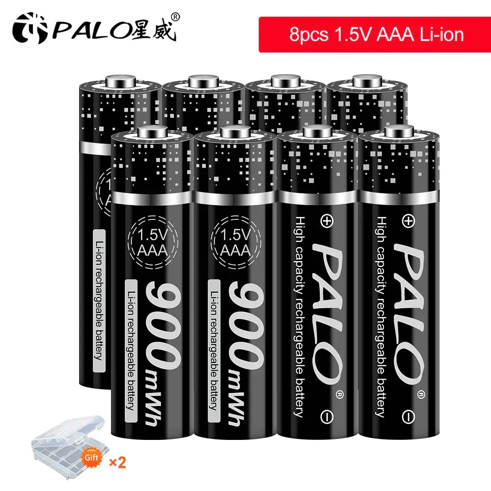 100% New 1.5V AAA Rechargeable Battery 900mWh 1.5V Li-ion Lithium Liion Li ion 3A aaa Batteries for Toy Car Camera Flashlight
