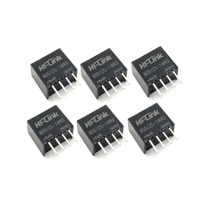 Hi-Link UL Certified DC DC Converter New Mini 1w 5v to 12v 84ma Single Output Isolated Switching Power Supply Module B0512S-1WR3