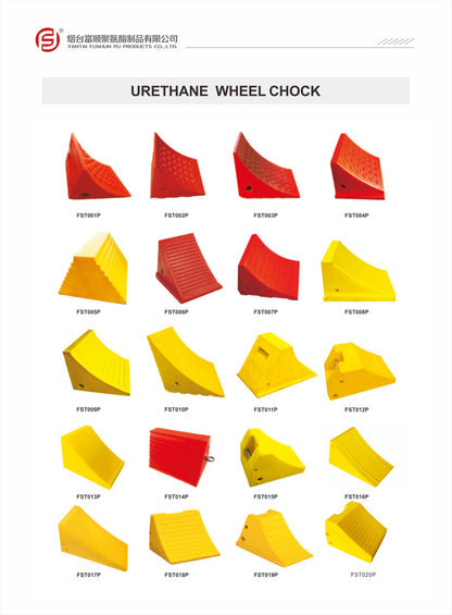 Indonesia Hot Sales Pu Light Duty  Wheel Chocks Car Tire Stopper Cheap Wheel Chock