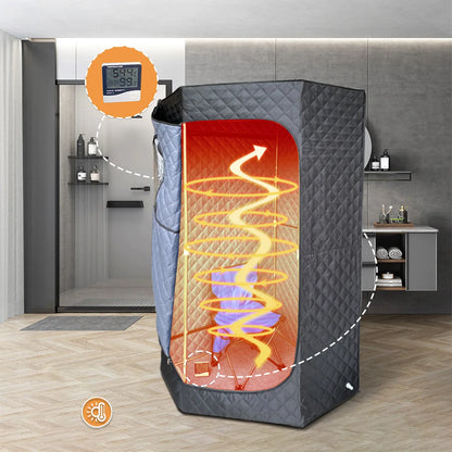 Modern Portable Red Cedar Whole-Body Sauna Box Acrylic Household Steam Room Pentagonal Design Cross-Border Supply Manufacturers