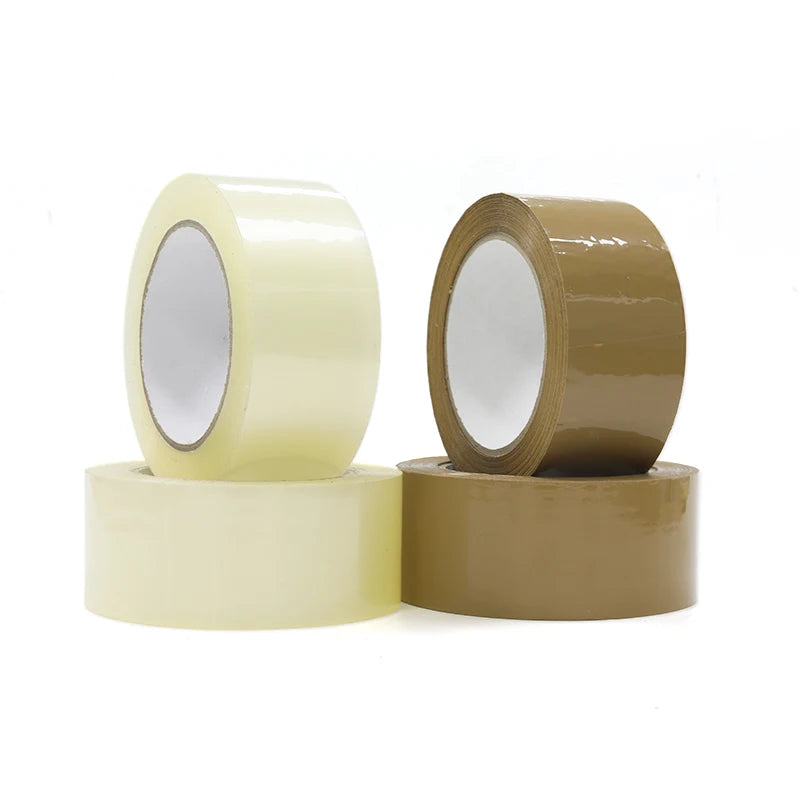 Silent 100m Paper Packing Tape Single Adhesive Side Die Cut for Sealing Cartons Low Noise and Wide Application