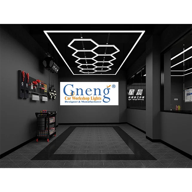 Gaonengo Diy Assembled Honeycomb Detailing Garage Car Showroom Lights Led Hexagon Light
