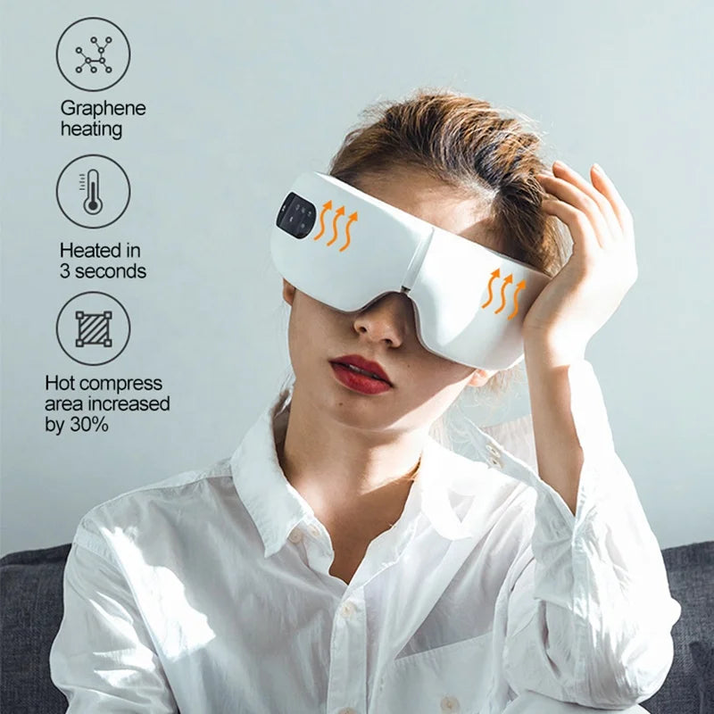 MEIZONS Portable  AI New Arrivals Heat air Pressure Eye Therapy Luxury Eye Massage of Customized logo