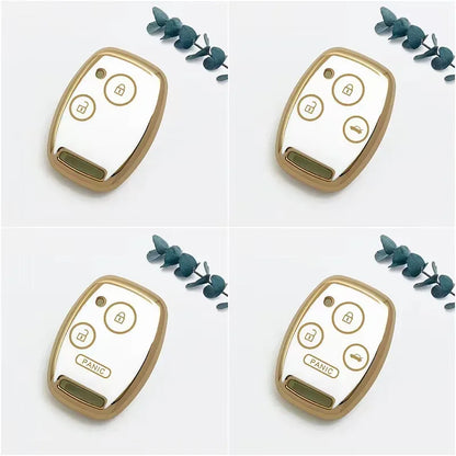 New for Honda Fit TPU Car Key Case Shell Cover Protective Key Fob Bag for Accord Civic CRV CR-V Pilot Insight Ridgeline
