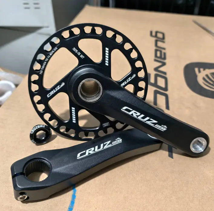 GOLDIX Children Bicycle Crankset 110mm/127mm/140mm/150mm/155mm/160mm Crank MTB Kid Crankset 28T-36T Chainring for  SRAM