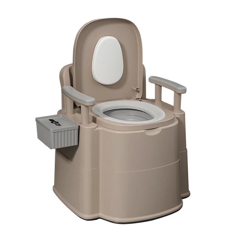 Factory Direct Portable PP Two Piece Toilet Elderly Pregnant Women Square Bowl S-Trap Drainage Outdoor Use Automatic Operation