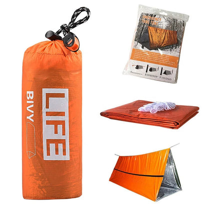 2-Person Waterproof Relief Tube Tent Waterproof Emergency Rescue Survival Shelter Inflatable Tent for Emergency Situation